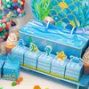 Mermaid Party Cake Topper Verjaardag Mermaid Voordelen Dozen Glitter Centeret Papierbekers Mermaid Party Sprogramma's op maat gemaakt