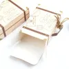 Kraft DIY Vintage Mini Suitcase Candy Box with Tags Chocolate Packaging Gift Boxes Party Wedding Favor For Guests 10pcs/Lot