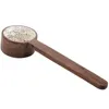 커피 스쿠프 측정 숟가락 검은 호두 콩 숟가락 단단한 나무 그램 파우더 우유 그램