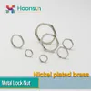 100 PCS Metal Lock Nut Nickel Plated Brass M12 M16 M18