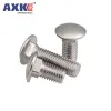 2/10pcs M4 M5 M6 M8 M10 M12 Steel GB12 DIN603 Truss Round Head Square Neck Carriage Screw Coach Bolt for Shelf Desk L= 10-100mm