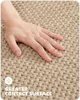 Carpets beige tapis de salle de bain cheigne non absorbant absorbant rapide mince lavable - 16 "x24" petit tapis de tapis de bain pour tapis pour