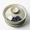 Hand Painted Cloud Gaiwan For Tea Pottery Tureen With Lid Teaware Kung Fu Tea Ceremony Set Coffee Mugs Bowls Chawan