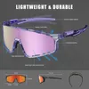 2024 Lunes à vélo Kapvoe pour hommes Cycle de soleil Lunettes de soleil Mountain Bicycle Eyewear Women Sports Goggles Road Speed Skating240328