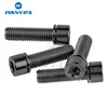 Wanyifa Titanium Bolt M7X20/25mm med brickor Hexhuvudskruvar för MTB -cykelcykelstam 4st