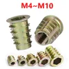 Inserire i dadi filo in lega di zinco per legno, dado flangia esagonale per mobili presa esagonale integrata per metrica M4 M5 M6 M8 M10