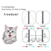 Cat Door for Dog Gatera Flap Locking Security Lock Flap Gate Door for Cat In The Door Cat Flap Door for Kitten Puppy Dog Gate