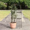 Obelisk Garden Arch Trellis Plant Support Frame arrugginito per le viti da arrampicata con fiori interni Decorazioni floreali per esterni 240329