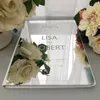 Wedding Personalized Guest Book Guestbook Engrave Carve Mirror Signature Decor Customized Names Date Custom Gifts For G002