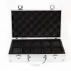 Watch Boxes 10 Slots Storage Box Aluminum Alloy Useful Jewelry Wrist Watches Holder Display Organizer Toolbox Top