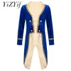 Baby Kids Boys Prince Coat Costume Turn-Down Collar Tuxedo Jacket Child Toddlers Halloween Cosplay Birthday Theme Party Tailcoat