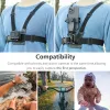 Acessórios Vamson tira torácica gira o suporte de telefone para iPhone Smartphone Belt Holder Bodyt para GoPro Hero 10 9 8 Insta360 Câmera DJI