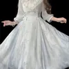 Cjfhje zomer even feestkant formele jurken Franse vintage elegante dame midi dres bloemen lolita jurk Koreaanse y240402