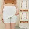 Women's Panties Women Double Layer Safety Seamless Protective Shorts Female High Waist Boxer Summer Pants Under Skirt