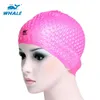 Silicone étanche 3D Bassons de natation pour hommes femmes cheveux longs chapeau de baignade couverture oreille piscine