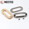 Meetee 4/10/20pcs fivelas de parafuso de metal 18/25/32/38mm os sacos de anel com cinta de correia de correia de correia DIY Acessórios de hardware de costura DIY