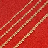 Chain de colar de ouro para homens corda corda de joias de alta qualidade280y