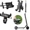 Adjustable Mobile Phone Holder Handlebar Clip Stand GPS Mount Bracket Rack Electric Scooter Motorcycle Bicycle Accessories