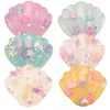 21pcs Résine 1inch Shell Flatbacks Baby Girls Hair Accessories Boutique Supplies For Hair Cows Centre Faire Accessoire