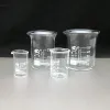 1-pièce 5 ml à 200 ml de laboratoire de laboratoire Borosilicate Borosilicate Berceur à la chaleur Échelle de laboratoire de tasse à l'échelle de la chaleur