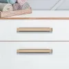 Aluminum Alloy Wardrobe Door Handle Black Gold Long Cabinet Drawer Pulls Luxurious Kitchen Cupboard Knobs Furniture Hardware