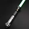 Led Rave Toy RGB Metal Lightsaber Dueling Smooth Swing Laser Sword Sabre De Luz 12 Color Changing 16 Sounds FOC Rave Weapon Flashing Toy 240410