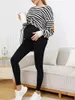 Frauen -Leggings nahtlose schwangere enge schwarze Yoga -Übungshose