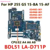 Motherboard 854962601 854965001 854968001 858589601 Keyboard for HP 255 G5 15BA 15AF Motherboard BDL51 LAD711P With E2 A4 A6 A8 CPU