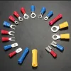 102/122/222/280/300pcs Sortierte Spatenklemmen Isoliertes Kabelspleiß -Stuttanschluss Elektrikdraht Crimp Ring Fork Lugs Kit Kit