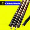 Tipo economico OMIN Lingyun 3/4 snooker Stick fatturazioni fatte a mano con cassa 9,5 mm/10 mm punta di cenere opzionale in legno massiccio
