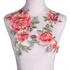 2PCS / Set Rose Flower broderie Patches Applique broderie coudre sur les vêtements para la ropa Applique