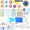 36/25/20/10/6/5pcs/set Professional Mandala Dotting Tools для рисования камней мандалы.