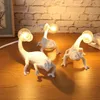 Tafellampen modern dierenhagedis LED LAMP Noordelijke hars licht huis woonkamer slaapkamer bedkamer bedrestaurant Aisle Lighting239r