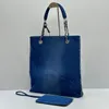 Luxus Jeans Tasche Tasche Handtasche Mode Denim Blue Chain Umhängetasche Einkaufstasche Designertasche Unterarmtasche große Kapazität Verbundbeutel Brieftasche Handtasche