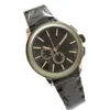 Montre à hommes chrono chronograph tout travail en acier inoxydable en acier noir de quartz montres de mouvement pour les hommes de concepteur Montre de Luxe Wrist282v