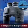 Telescoop Army 10x50 Binoculars Professional Marine Spyglass Waterdichte digitale kompas krachtige LLL Night Vision for Hunting