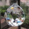 1 st HBL 80mm/100mm Clear Facettered Crystal Prism Ball Chandelier Lighting Hanging Drop Pendants Wedding Decoration