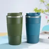 Cafetière 380 ml Masse isolée en acier inoxydable Bouteille thermo-fuite thermique pour la randonnée en camping en plein air