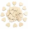 Houten harten houten plakjes ambachten voor blanco hart boog schijven kleine bruiloft mini book gast diy chips hole onvoltooid met