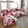 Elegant Flowers Pattern Elastic Sofa Covers Washable Stretch Slipcover For Living Room 1/2/3/4 Seaters Couch Chaise Lounge Cover