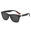 Solglasögon Fashion Men's Sun Glasses Cycling Car Driving Geryeglasses Classic Design Mirror Square Shades UV400
