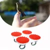 Mangiatoie per uccelli colorati alimentazione colibrì a forma di fiore dispositivo di alimentazione dell'acqua di uccelli facili da trasportare utensili da alimentazione a mano uccelli per chiusura