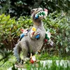 Dinosaur Eating Gnomes Garden Art Outdoor For Fall Winter Decor 240407