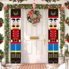 Nutcracker Soldier Christmas Banner Decor