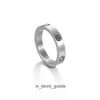 Top End Designer -ringen voor dames Carter Style Six Diamond en Word Titanium staalringen voor mannen en vrouwen verguld zonder vervagen origineel 1: 1 met logo