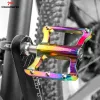 Recommander la pédale de vélo coloré palin ultra-léger en aluminium alliage pédale non glip