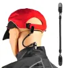 5 -stcs viskap behouden hoed leash winderige cliphouder zwarte PVC koordband winddichte clips viskledinghouder houder