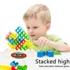 Tetra Tower Game Stacking Blocs Stack Building Blocs Balance Puzzle Board Assembly Bricks Educational Toys for Children Adults