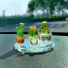 1pc Figus de cactus en verre fait à la main