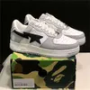 Sk8 Designer Men Donne Casualmente Scarpe casual Sta Low Sneaker Court Nigo Bareding Apes Platform Shoe Shot Shark Bianco Bianco Bianco Bianco Grigio in pelle ABC Green Womens 24